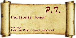 Pellionis Tomor névjegykártya